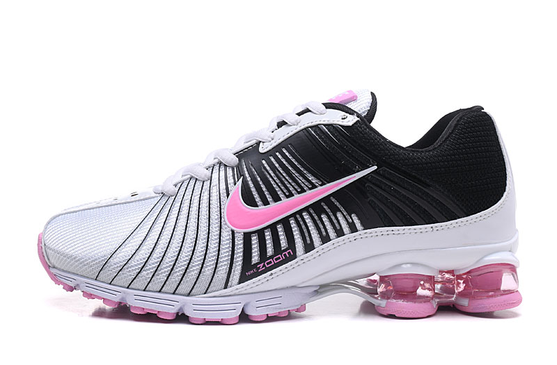 Nike Air Shox Silver Pink Black Shoes For Women - Click Image to Close